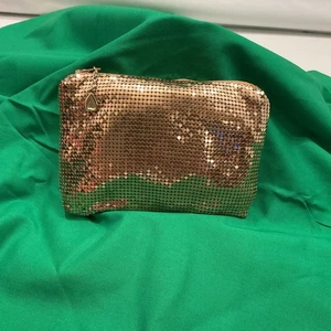 Vintage 60’s Whiting And Davis Gold Mesh Coin Makeup Bag - Bild 1 von 13