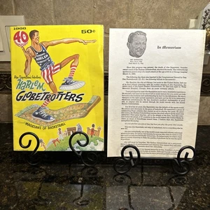 1966 HARLEM GLOBETROTTERS 40th SEASON SOUVENIR PROGRAM w/ABE SAPERSTEIN MEMORIAL - Picture 1 of 7