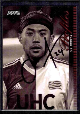 2018 Stadium Club MLS Profiles Sepia 1/1! Lee Nguyen auto New England Revolution - Image 1 of 2