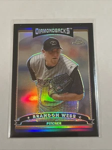 2006 Topps Chrome Brandon Webb Black Refractors /549 Arizona Diamondbacks #209 - Picture 1 of 2