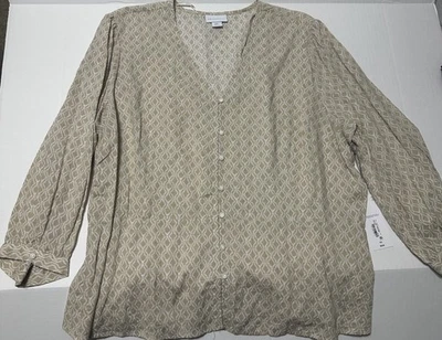 NWT Liz Claiborne Blouse Womens XXL - Image 1 of 4