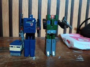 Takara Transformers G1 Trainbots Suiken and Getsuei 1987 Vintage Japan - Picture 1 of 9