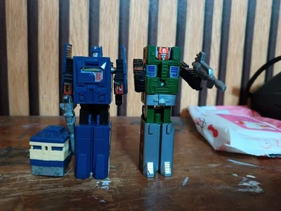 Takara Transformers G1 Trainbots Suiken and Getsuei 1987 Vintage Japan - Image 1 of 4