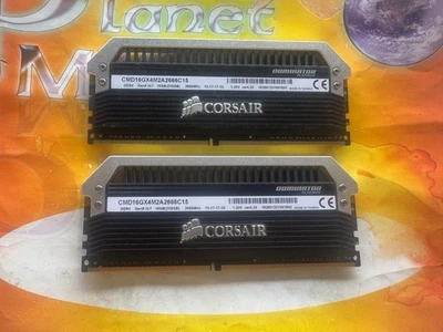 Corsair PC4-21330 16GB (2X8GB) DDR4 2666MHz NON ECC DESKTOP CMD16GX4M2A2666C15 - Image 1 of 3
