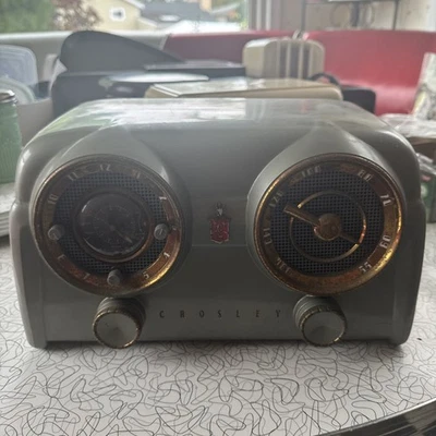 Radio Crosley D 25GN Verde Vintage Ver Descripción Para Información Piezas/Restauración Foto 1 de 4