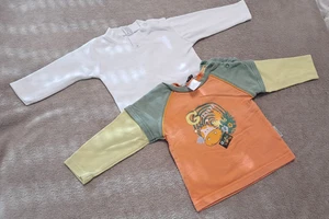 Set 2 süße Baby Langarmshirts, Longsleeves, Jacky Baby und C&A, Gr. 68 - Bild 1 von 4