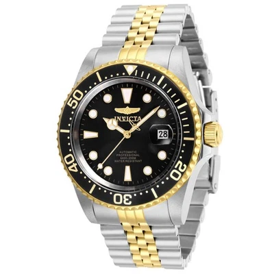 Invicta Men's Watch Pro Diver Date Automatic Black Dial Two Tone Bracelet 30094 Foto 1 de 3