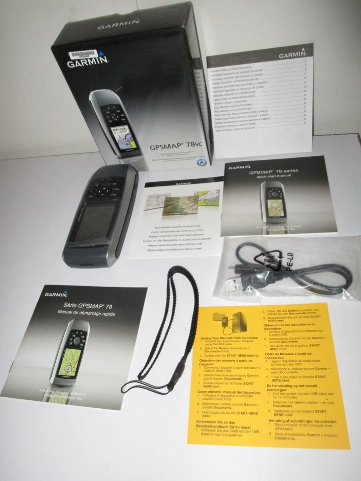 Garmin GPSMAP 78sc Handheld GPS Map Receiver Color Display IOB - Image 1 of 4