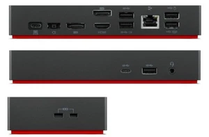 ThinkPad Lenovo USB-C Dock LDA-KP (40AY), alimentation 90W et câble USB-C - Photo 1/6