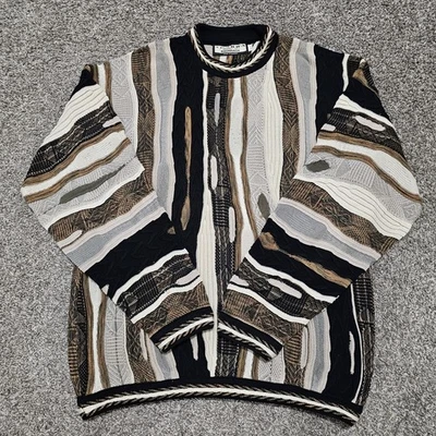 Tundra Canada Vintage 3D Knit Sweater Coogi Style Mens XL/TG - Image 1 of 4
