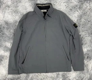Stone Island Soft Shell Jacket XL 23.5”ptp Grey Coat Waterproof Shadow Ghost  - Picture 1 of 6