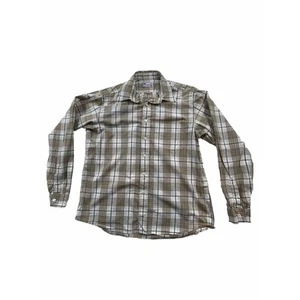 CAMISA ABOTONADA A CUADROS DE ALGODÓN MARRÓN MARCA LUCKY GRANDE para hombre ver fotos pequeñas manchas - Imagen 1 de 11