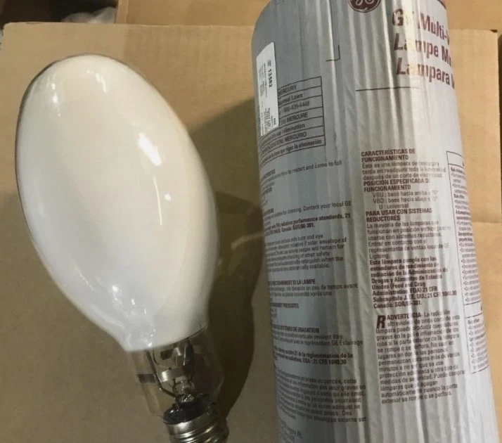 GE 13582 MPR400C /VBU/HO/O 400W ED37 High Output Multi-Vapor Quartz Metal Halide - Image 1 of 4