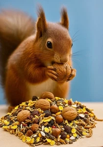 25 kg Artgerechtes Eichhörnchenfutter  Eichhörnchen Ganzjahresfutter Premium Mix - Bild 1 von 4