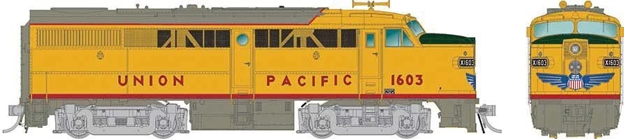 Rapido 37041 HO Alco FA1 - Standard DC Union Pacific 1609 Armour Yellow, gray, - Image 1 of 1