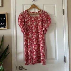 Vestido See By Chloe Rosa Hojas de Palma Talla 2 - Imagen 1 de 6