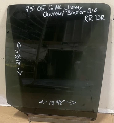 95-05 S10 BLAZER PASAJERO VENTANA TRASERA DERECHA PUERTA CRISTAL Foto 1 de 4