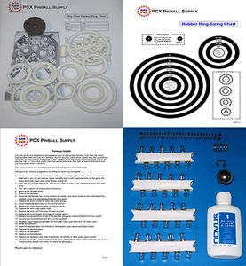 1965 Williams Big Chief Pinball Machine Tune-up Kit - Includes Rubber Rings! - Picture 1 of 2