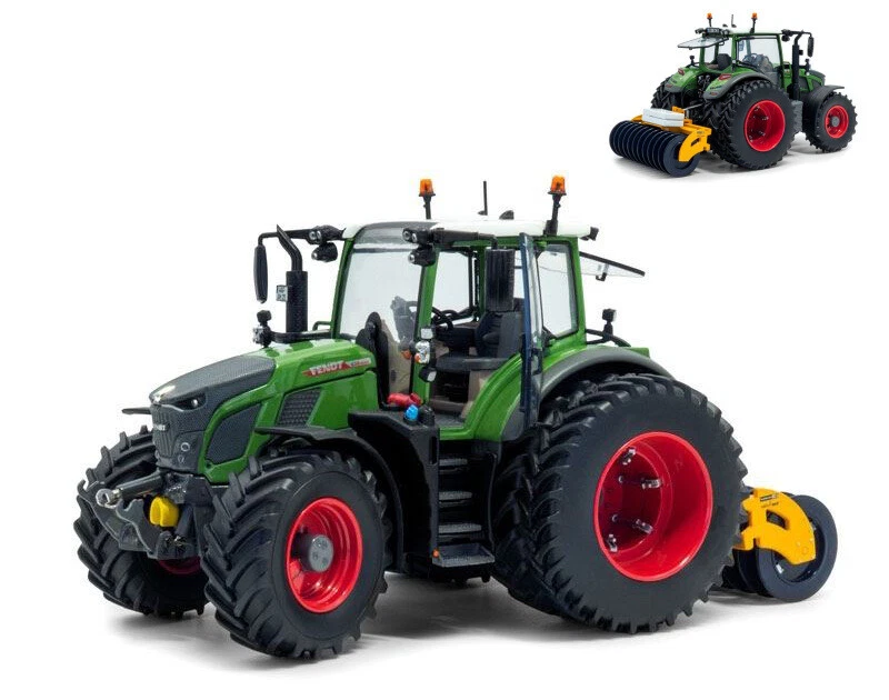 Modellino Universal Hobbies TRATTORE FENDT 620 VARIO 6 + erpice 1:32 modellismo - Immagine 1 di 1