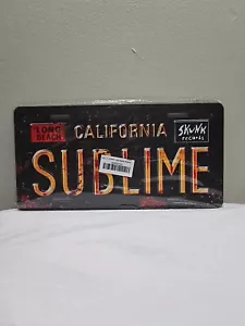 SUBLIME Targa Band Musica Ska Rock Auto Etichetta Auto In rilievo Latta Metallo Regalo - Foto 1 di 4