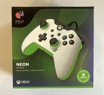 PDP Wired Controller Xbox Series X|S/Xbox One - Neon White  - Image 1 of 4