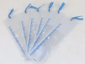 Set of 6 Magnifying Lens Bookmarks w/4" Ruler, Decorative Ribbon, Red or Blue - Picture 1 of 10