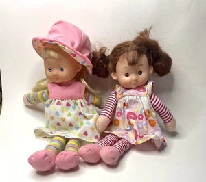 Set Of Gi-Go Toys Soft 11” Dolls With Soft Body With Plastic Heads - Picture 1 of 8