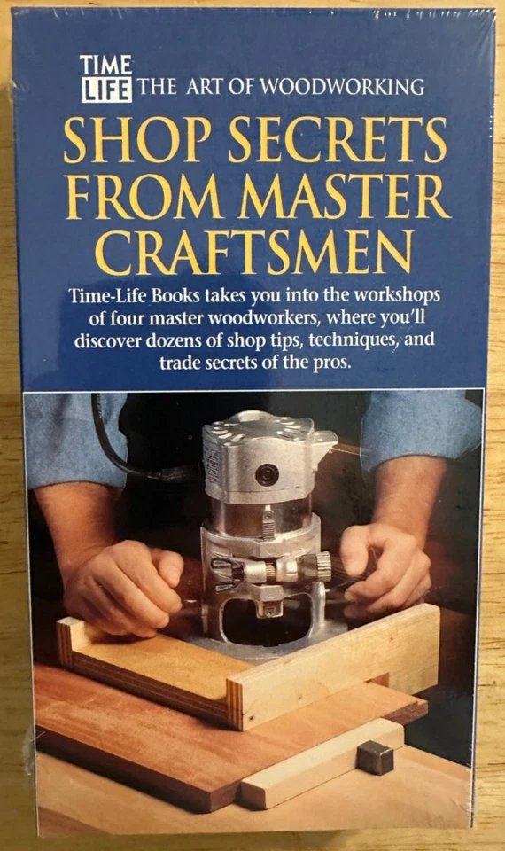 TIME LIFE The Art of Woodworking-Shop Secrets From Master Craftsmen NEW VHS - Image 1 of 4