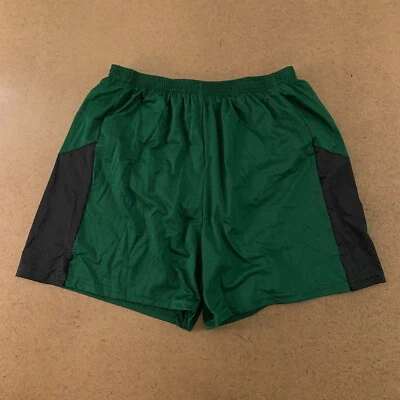 Pantalones Cortos Atléticos Augusta Sportswear Adulto Talla Grande Verde Negro Forrados de Malla Nuevos Foto 1 de 4
