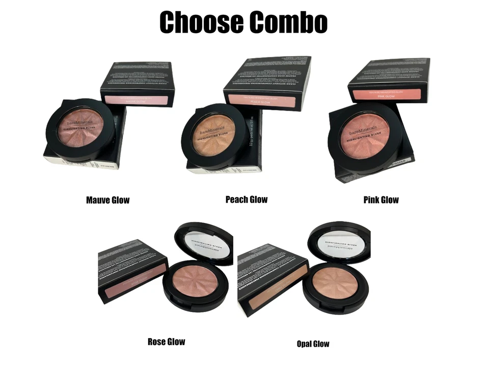 bareMinerals Gen Nude Highlighting Blush - Mauve/Peach/Pink Glow - CHOOSE YOURS - Image 1 of 1