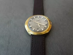 Vintage Cyma Synchron Navystar 17 jewels Automatic Gold Plated - Picture 1 of 11