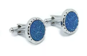 Silver Elegant Cufflinks for Men with FREE Gift Pouch - Picture 1 of 5
