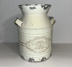 Flowers & Garden Tin Canister 8" - Picture 1 of 3