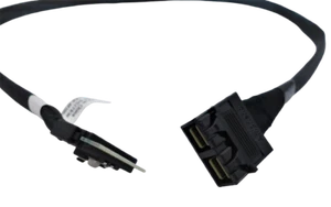 NEW Genuine Cable Dell 2x Mini-SAS HD SFF 8643 do Slim SAS SFF 8654 90cm GJ7RW - Zdjęcie 1 z 7