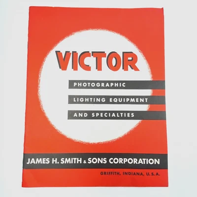 1947 Victor Photographic Book equipamentos de iluminação suprimentos Smith Sons Griffith IN - Imagem 1 de 4
