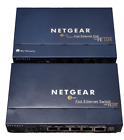 2 Netgear Network Devices - FE104 Fast Ethernet Hub - FS105 Fast Ethernet Switch