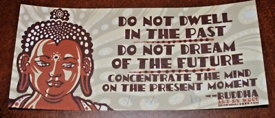 Signed Jeff Wood Poster Buddha Peace Enlightenment Inspirational Art Print S/# - Image 1 of 2