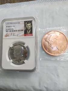 Silver And Copper Kennedy Half Dollar! - Picture 1 of 8