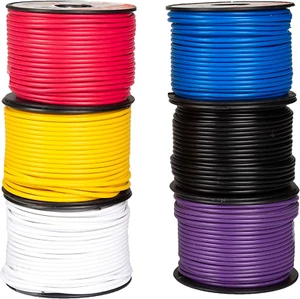 18 Gauge Primary Automotive Wire - 6 Roll Assortment Pack - 100 Ft of Copper Cla - Picture 1 of 7