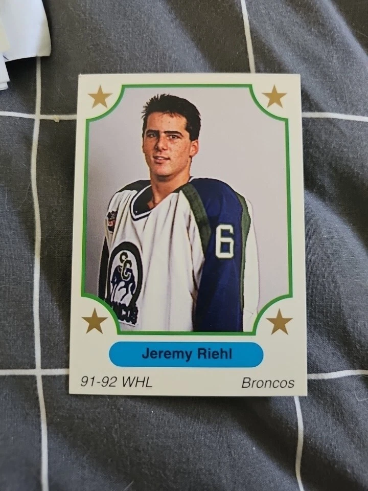 1991 7th Inning Sketch WHL  #179 Jeremy Riehl - Swift Current Broncos - Image 1 of 2