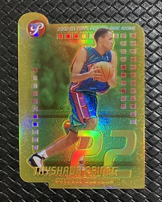 TAYSHAUN PRINCE 2002-03 Topps Pristine #119 Gold Refractor Rookie /99 Pistons RC - Image 1 of 2