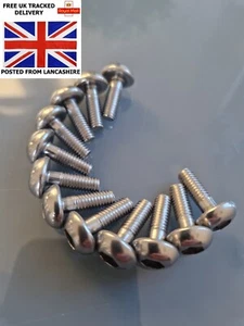 Honda CBR1100XX all years front disc bolts screws M6 x 17mm A2-70 Stainless x12 - Picture 1 of 20