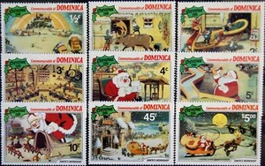 DOMINICA 1981 720-28 Disney Cartoons Santas Workshop Christmas Weihnachten MMN - Bild 1 von 1