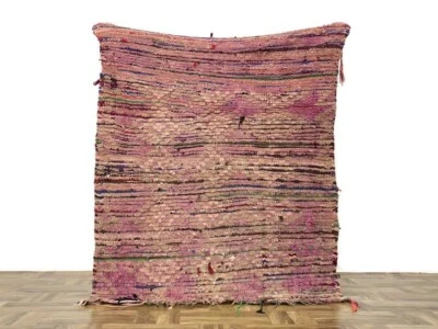 Alfombra antigua a rayas, alfombra de lana Kilim de entrada hecha a mano, corredor de dormitorio, 3x4 pies Foto 1 de 4