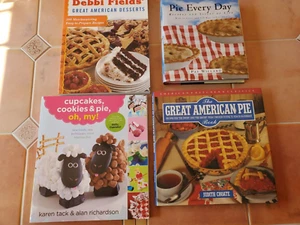 Cookbooks Lot Of 4 (Pie, cupcakes, cookies and other desserts) - Picture 1 of 3