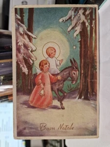 Cartolina Buon Natale Angelo Bambin Gesù 1964 PMCE 576/4 SP3609 * - Picture 1 of 2