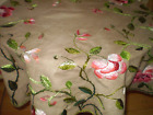 Antique Hand Embroidered Table Cover Multicolor Embroidery
