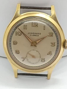 Junghans chapado en oro 20 mic. DE COLECCIÓN. Cal. Reloj J 93 Se ve muy bien hecho en Alemania - Imagen 1 de 18