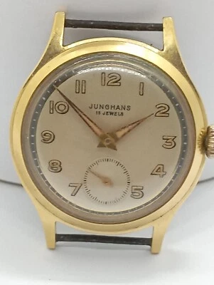 VINTAGE Junghans Gold Plated 20mic. Cal. J 93 Looking Great Germany Made Watch  - Image 1 of 4