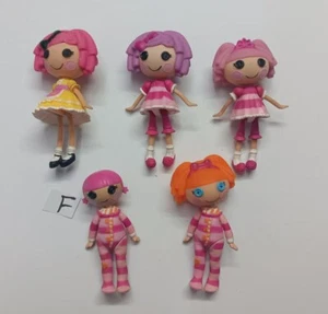 LOTE DE 5 FIGURAS Mini Muñeca Serie Lalaloopsy antiguas perdidas color o con #F pintadas - Imagen 1 de 8